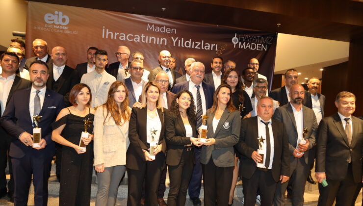 Maden ihracatının yıldızları ödüllerine kavuştu